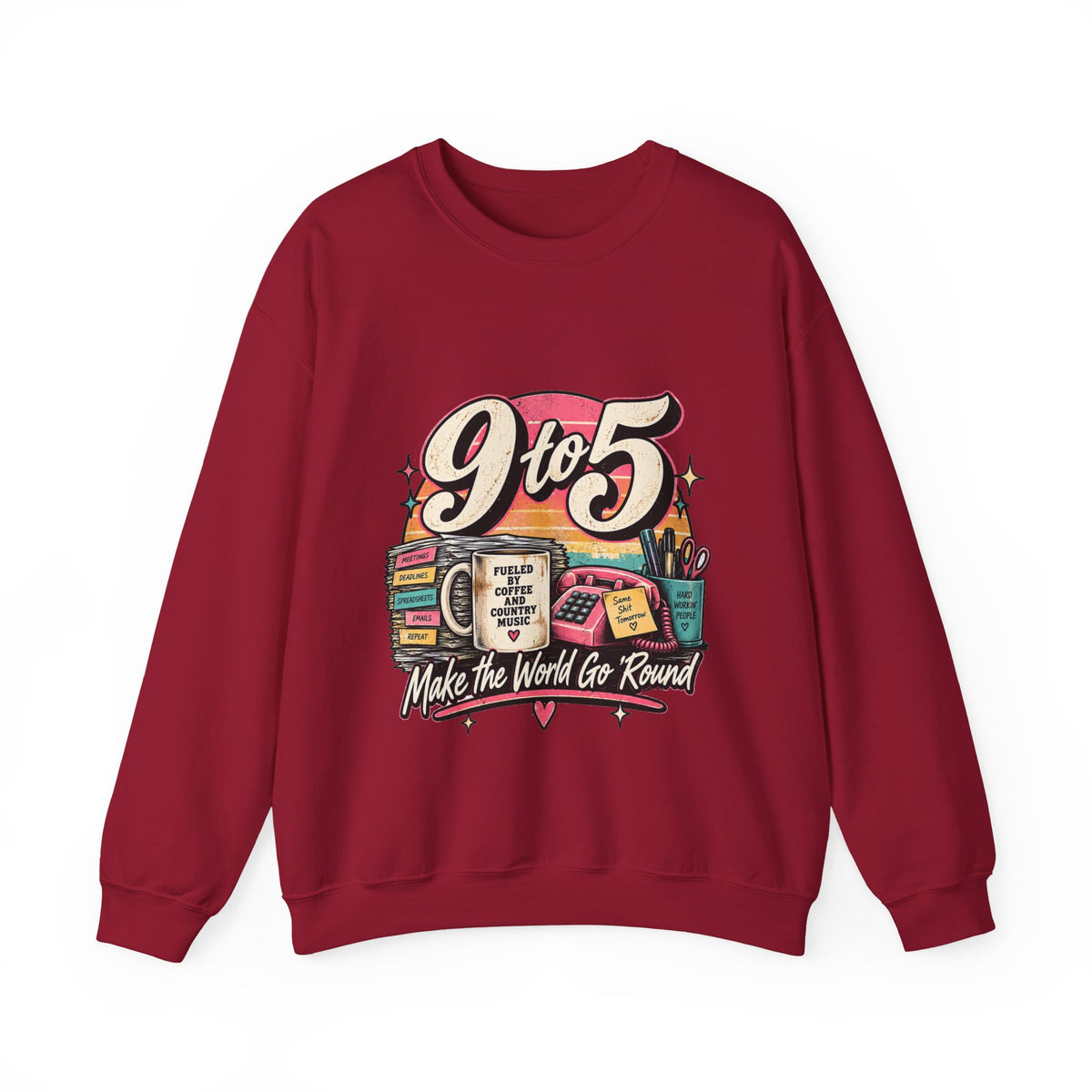 9to5 Make the World Go Round - Crewneck Sweatshirt