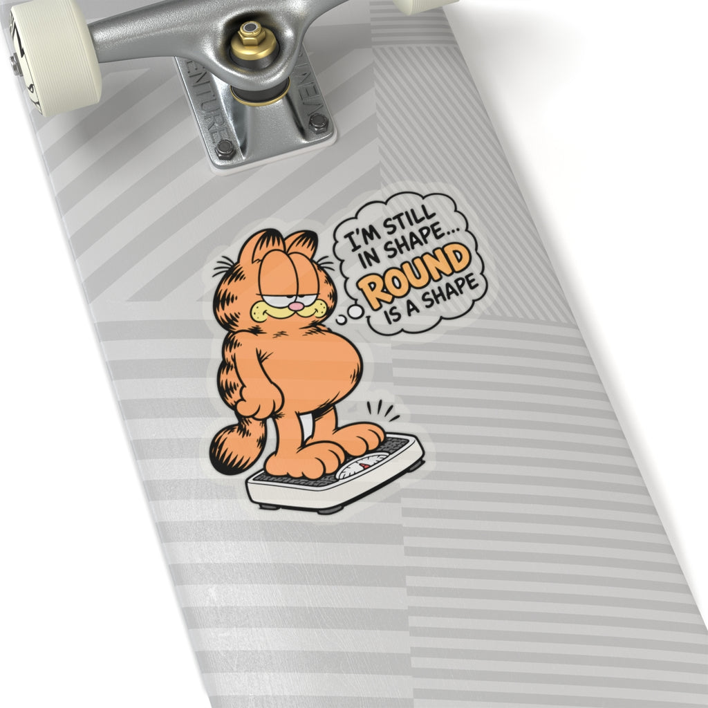 Round Shape Garfield - Kiss-Cut Sticker