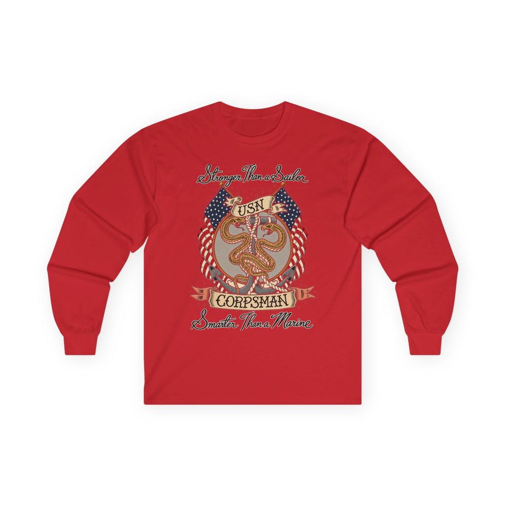 Corpsman Pride Crest - Unisex Ultra Cotton Long Sleeve Tee
