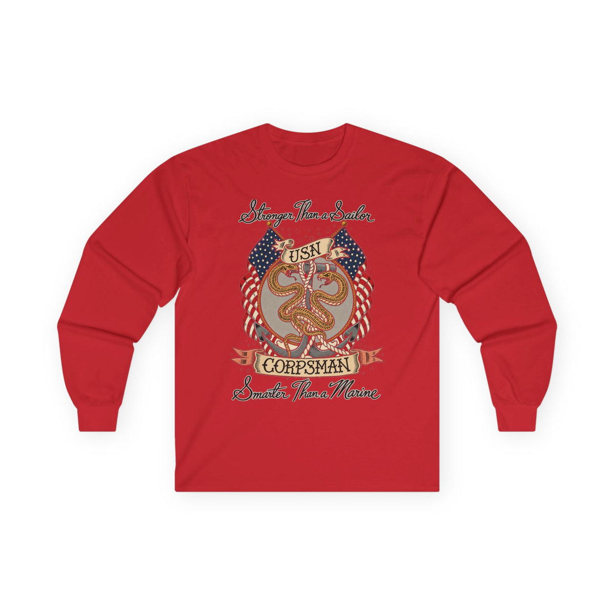 Corpsman Pride Crest - Unisex Ultra Cotton Long Sleeve Tee
