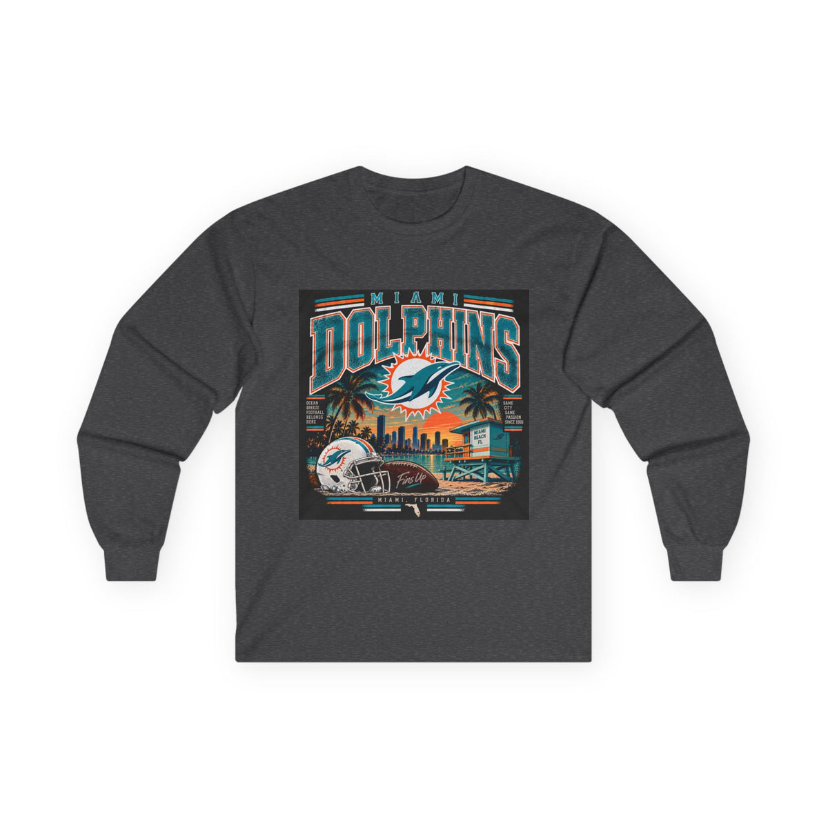 Miami Dolphins Paradise - Unisex Ultra Cotton Long Sleeve Tee