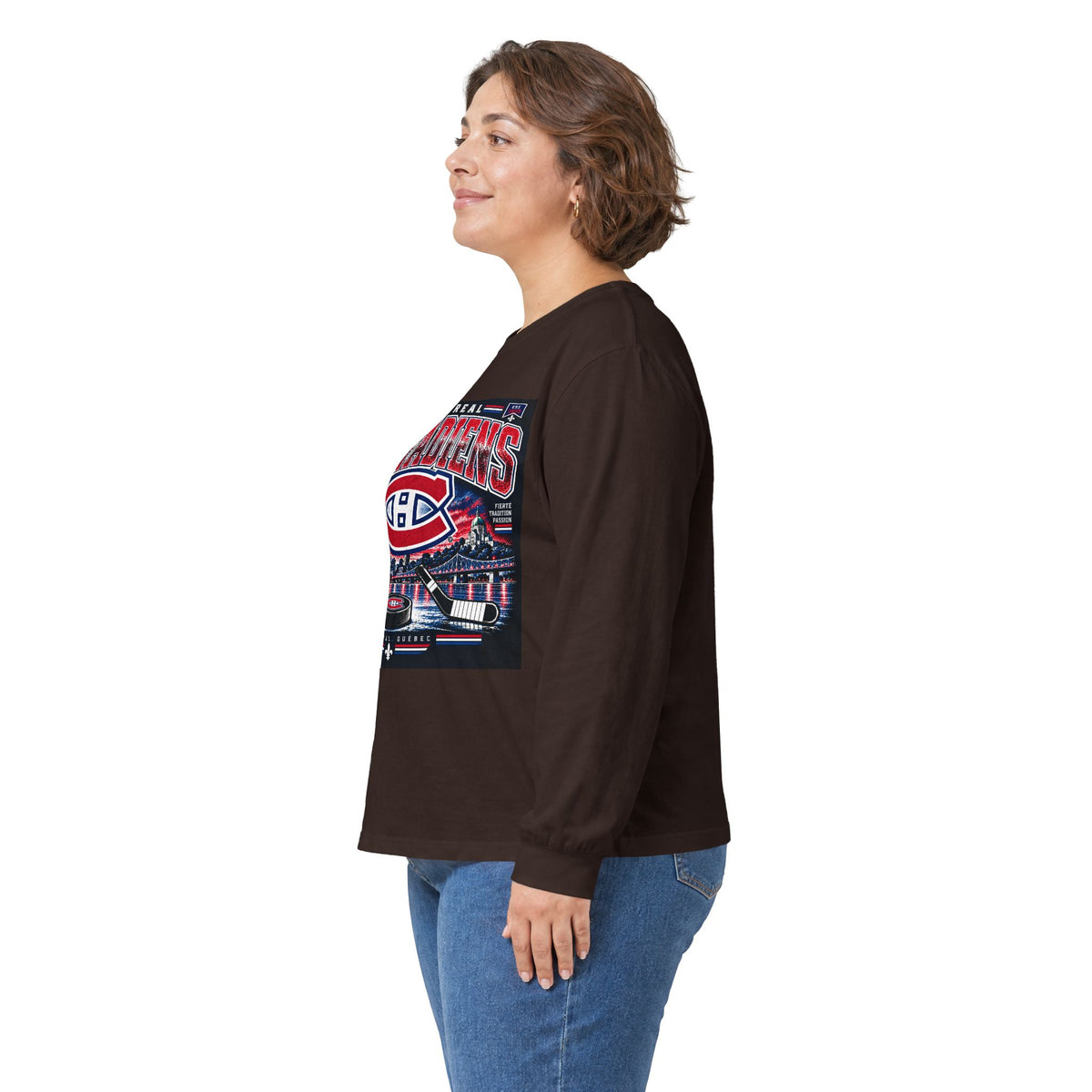 Montreal Canadiens Skyline - Unisex Ultra Cotton Long Sleeve Tee