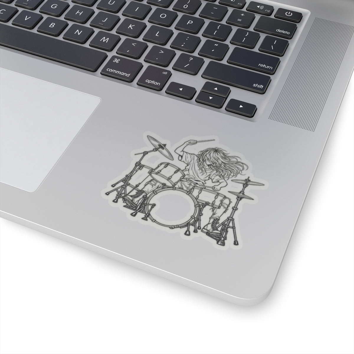 Drummer Sketch - Kiss-Cut Sticker