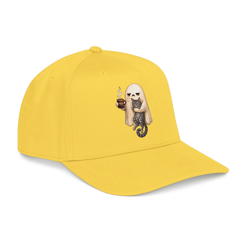 Meh Ghost and Gray Tabby Cat - OTTO Baseball Hat