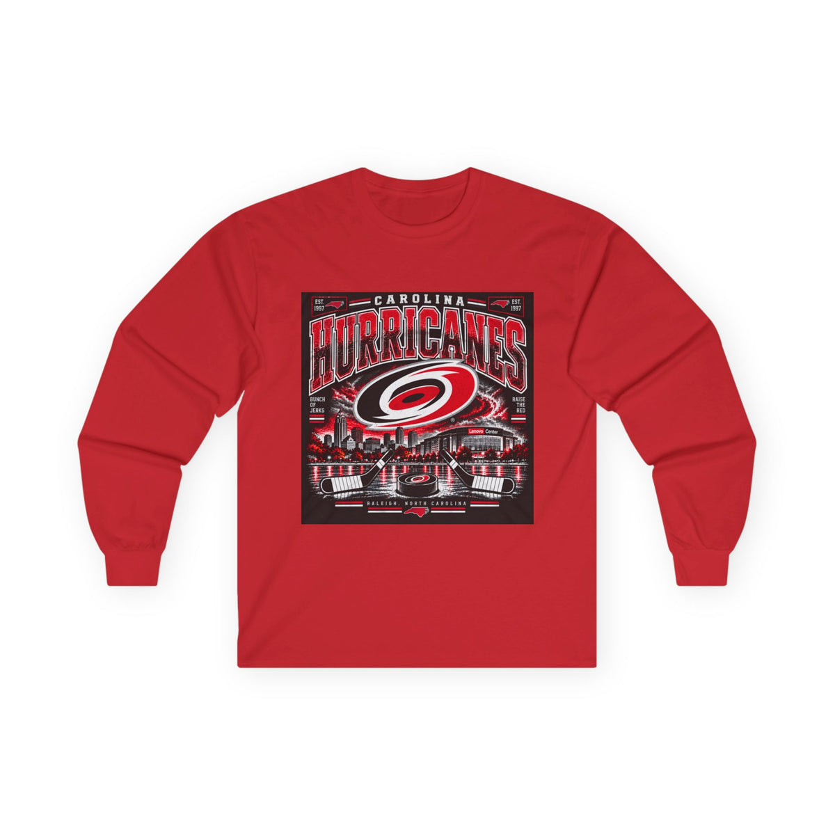 Carolina Hurricanes Skyline - Unisex Ultra Cotton Long Sleeve Tee