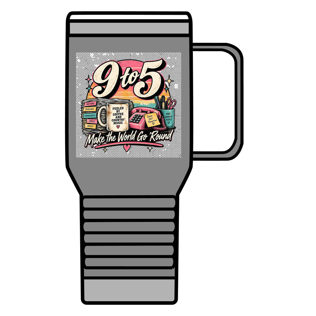9to5 Make the World Go Round - 20oz Insulated Mug