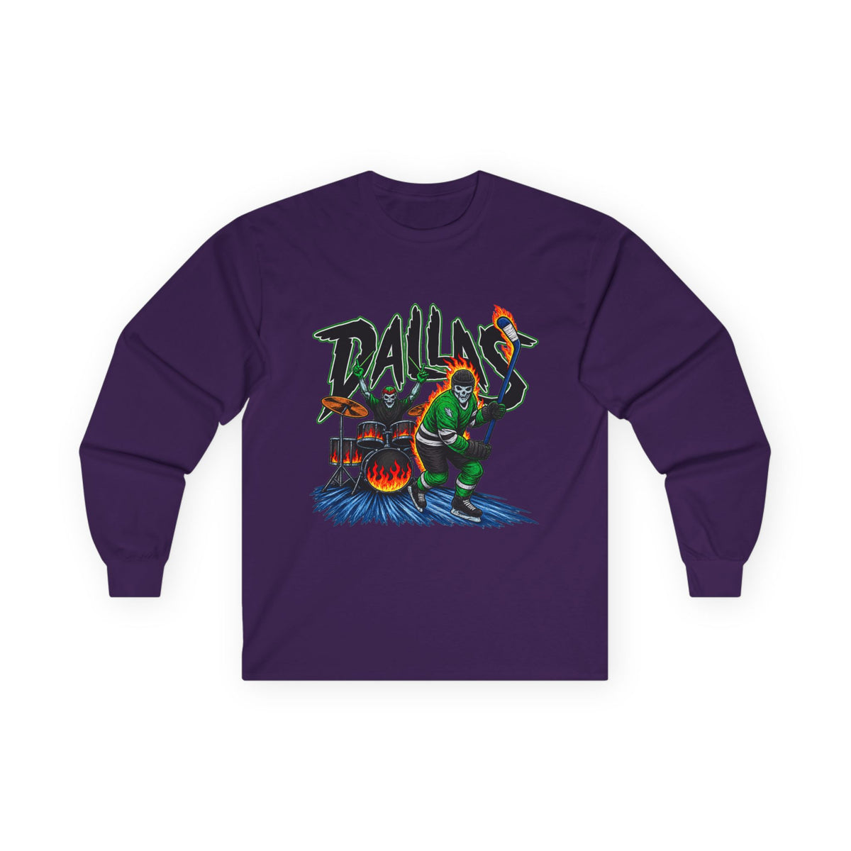 Dallas Stars Skeleton - Unisex Ultra Cotton Long Sleeve Tee