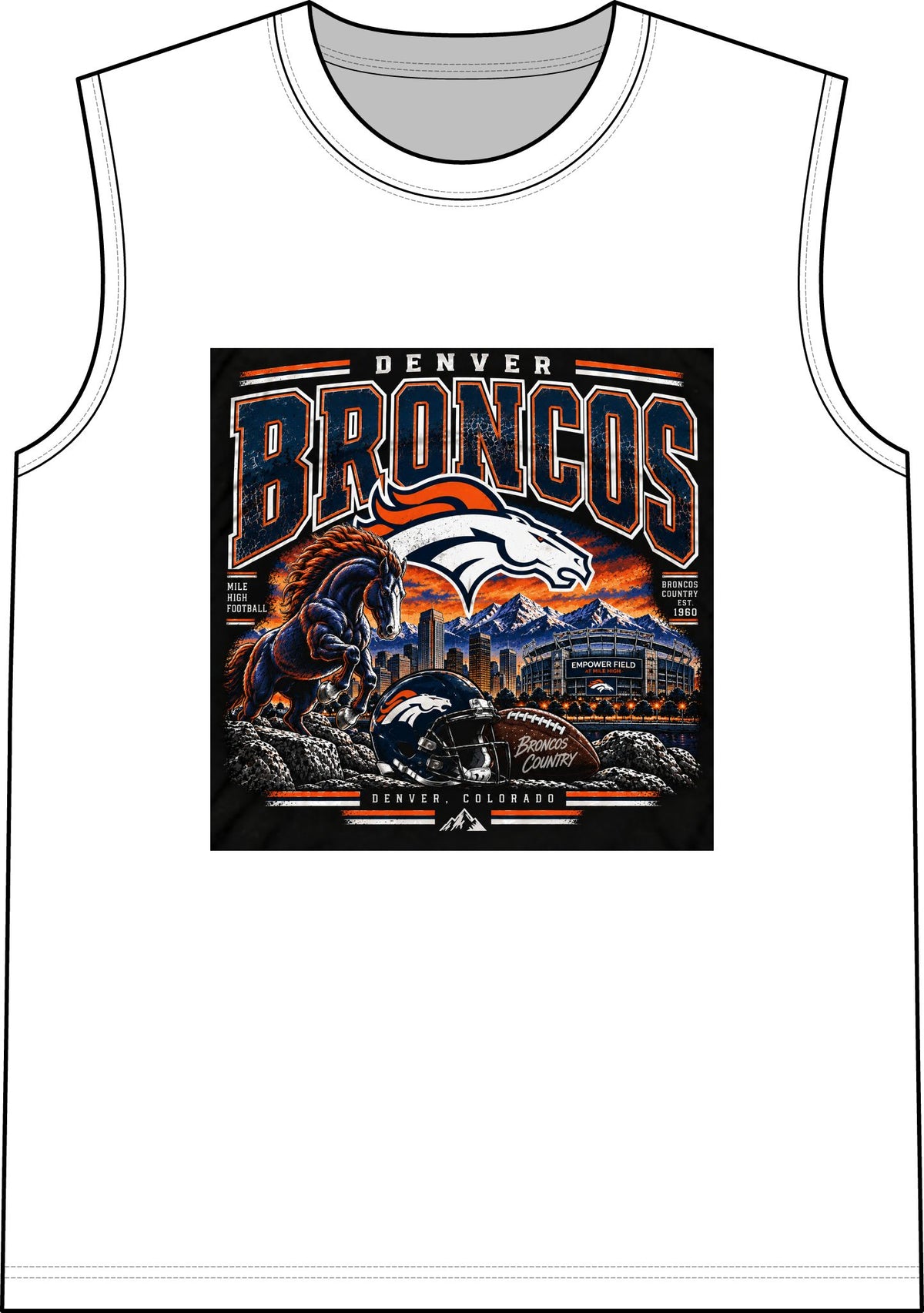 Denver Broncos Mile High Pride - Classic Tank
