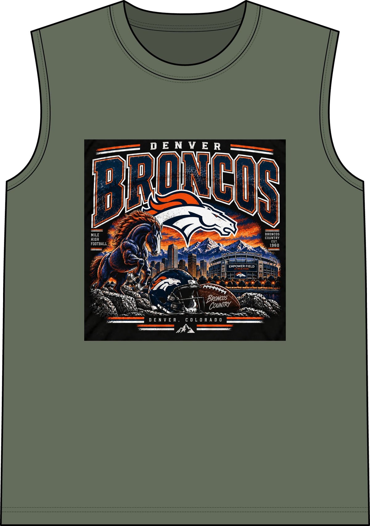 Denver Broncos Mile High Pride - Classic Tank