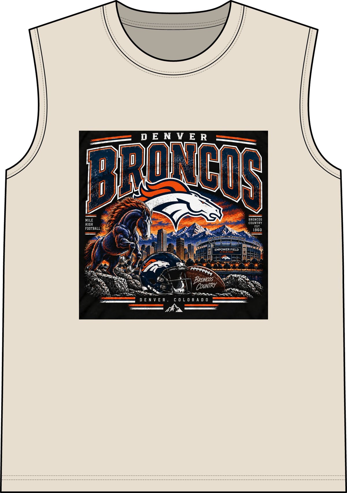 Denver Broncos Mile High Pride - Classic Tank
