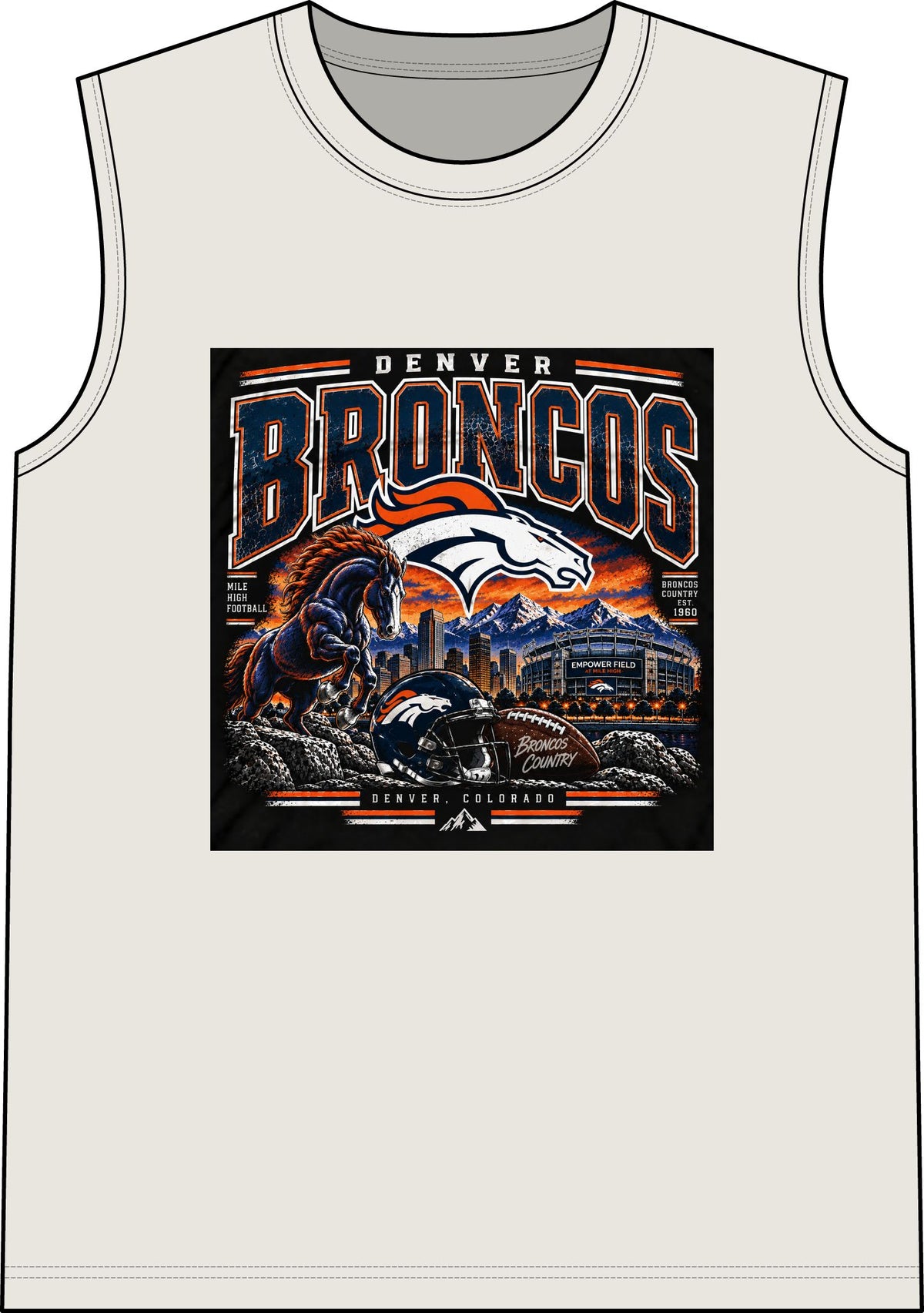 Denver Broncos Mile High Pride - Classic Tank