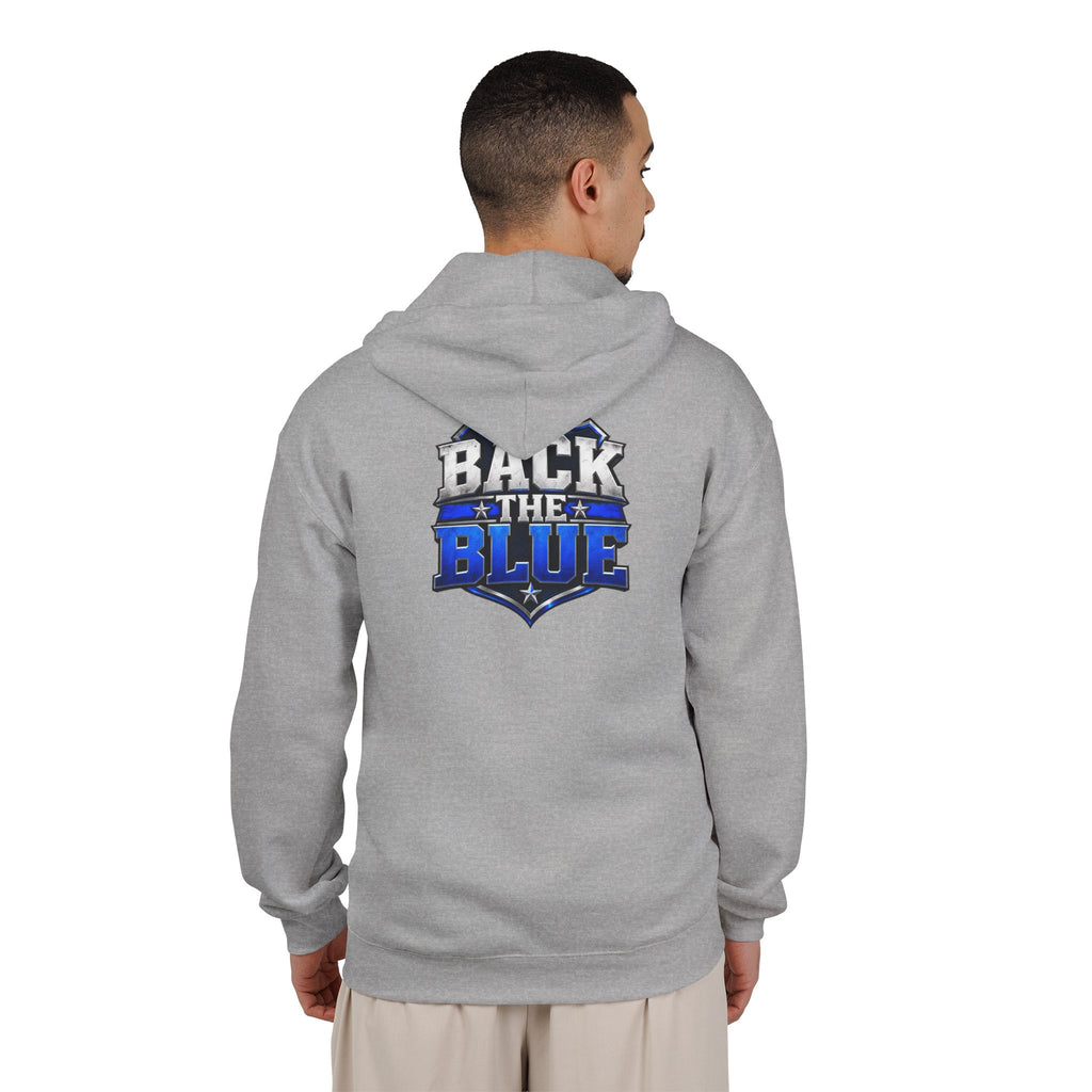 Back the Blue Shield - Full-Zip Hooded Sweatshirt