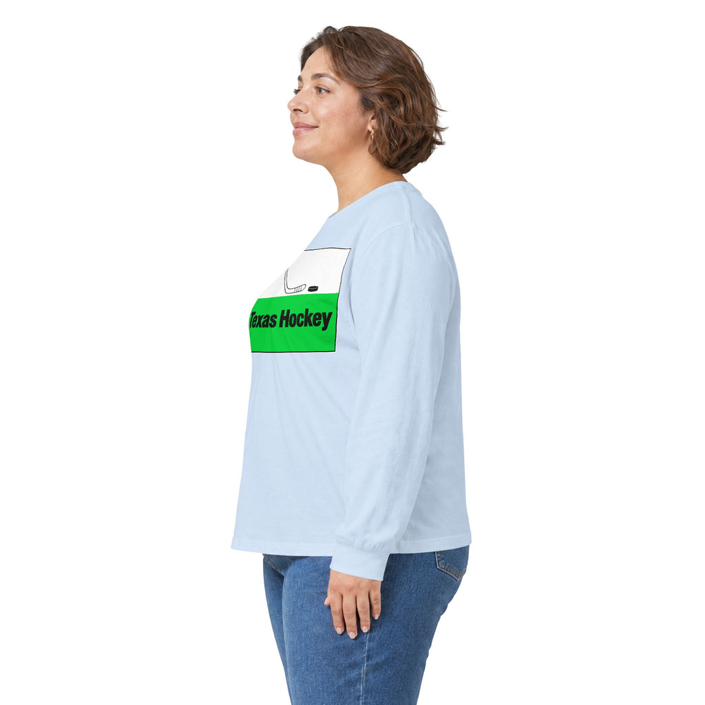 Texas Hockey Flag - Unisex Ultra Cotton Long Sleeve Tee