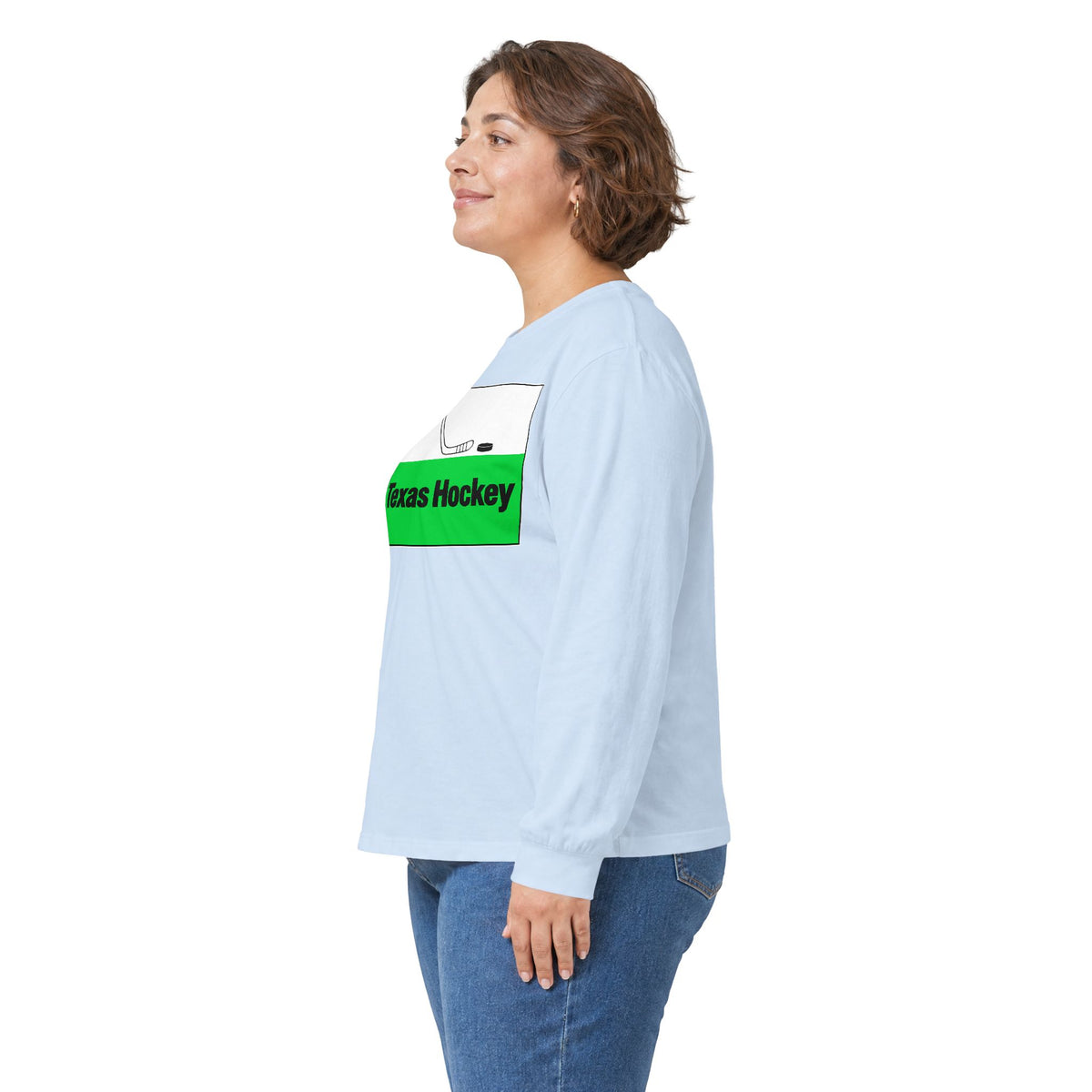Texas Hockey Flag - Unisex Ultra Cotton Long Sleeve Tee