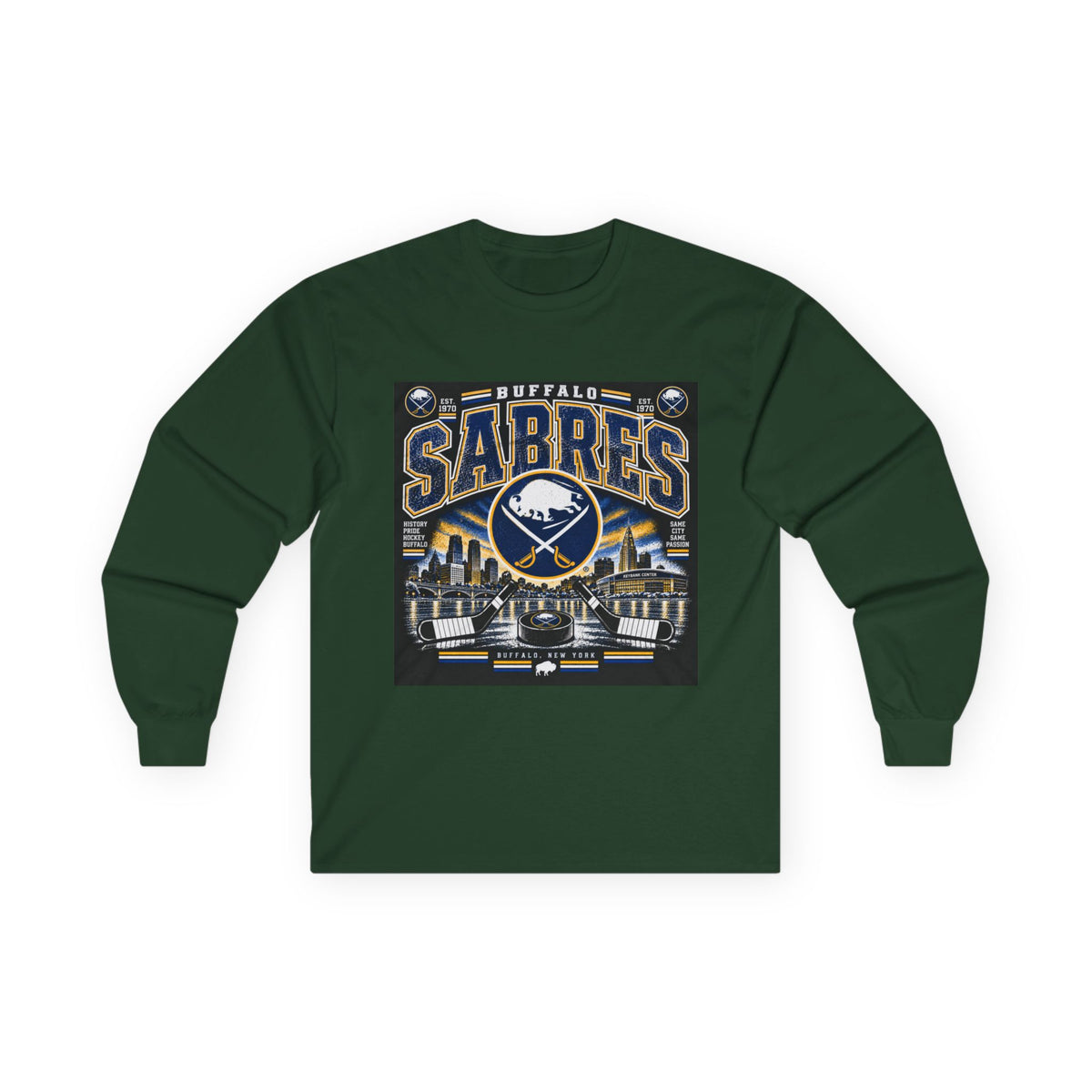 Buffalo Sabres Heritage Shield - Unisex Ultra Cotton Long Sleeve Tee