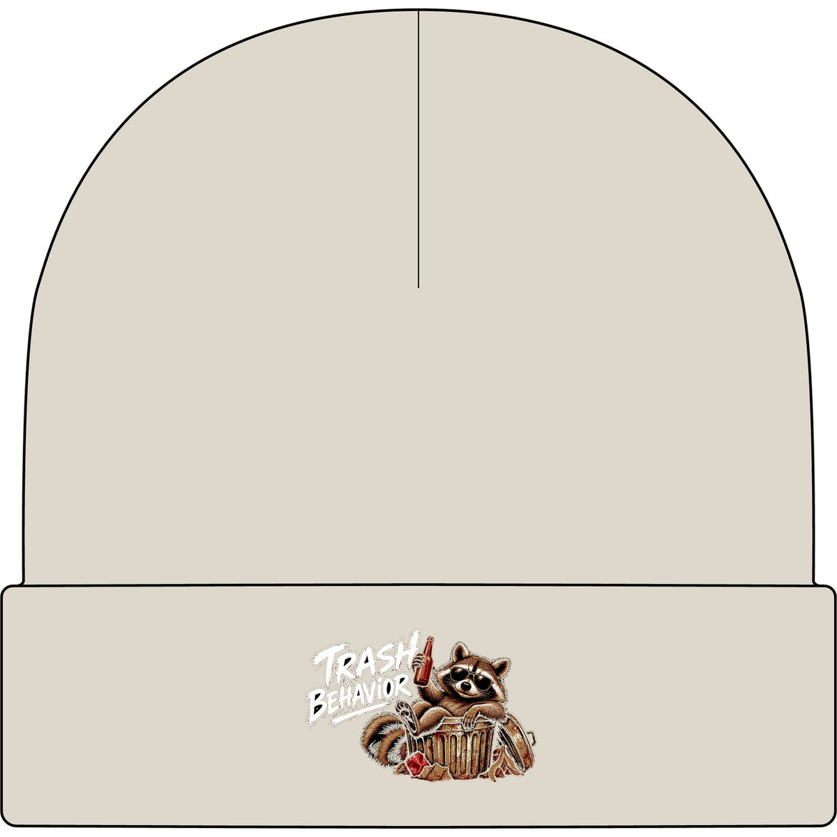 Trash Panda Breakout - AS Colour 1107 Cuff Beanie