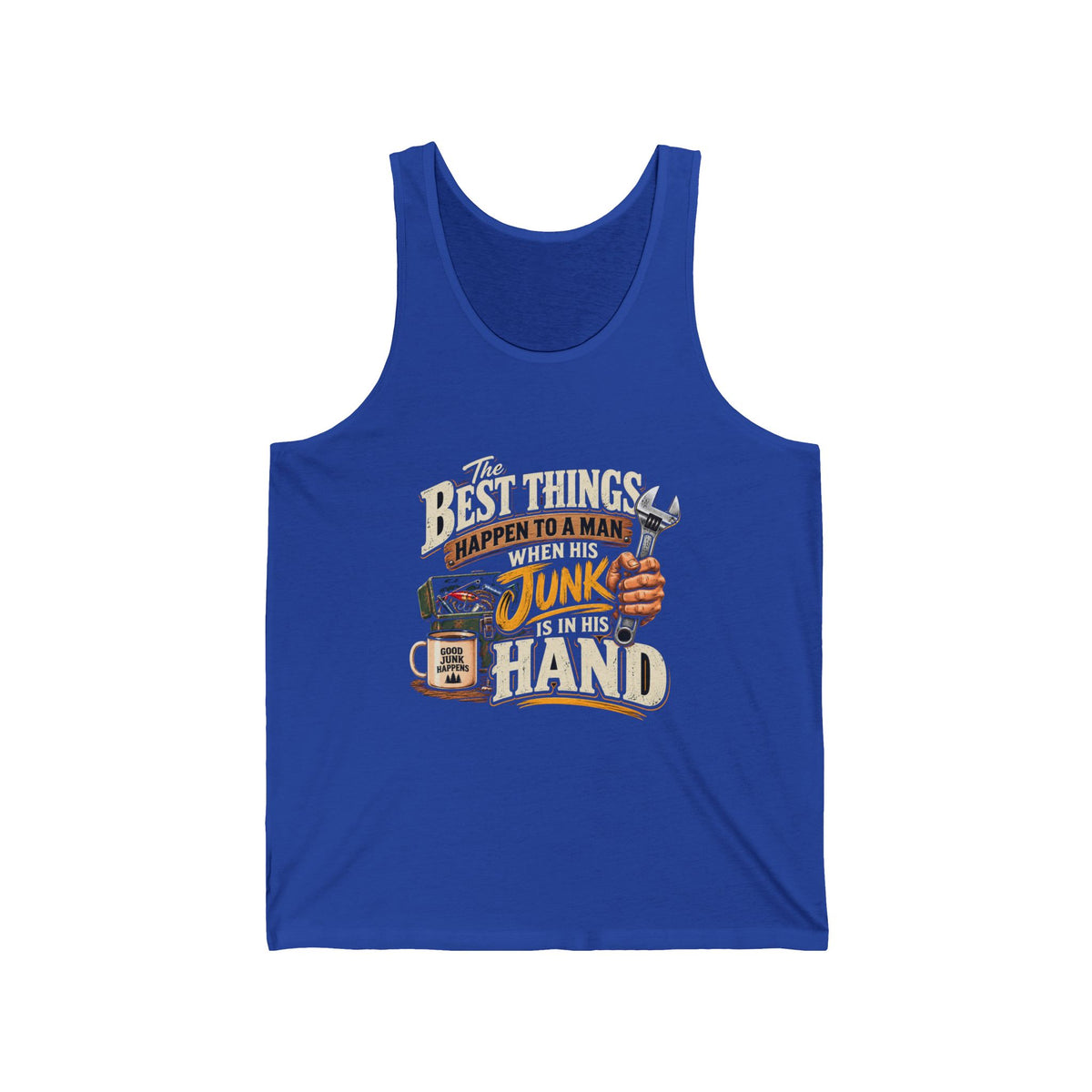 Best Things Happen in a Man's Hand - Athletic Tank