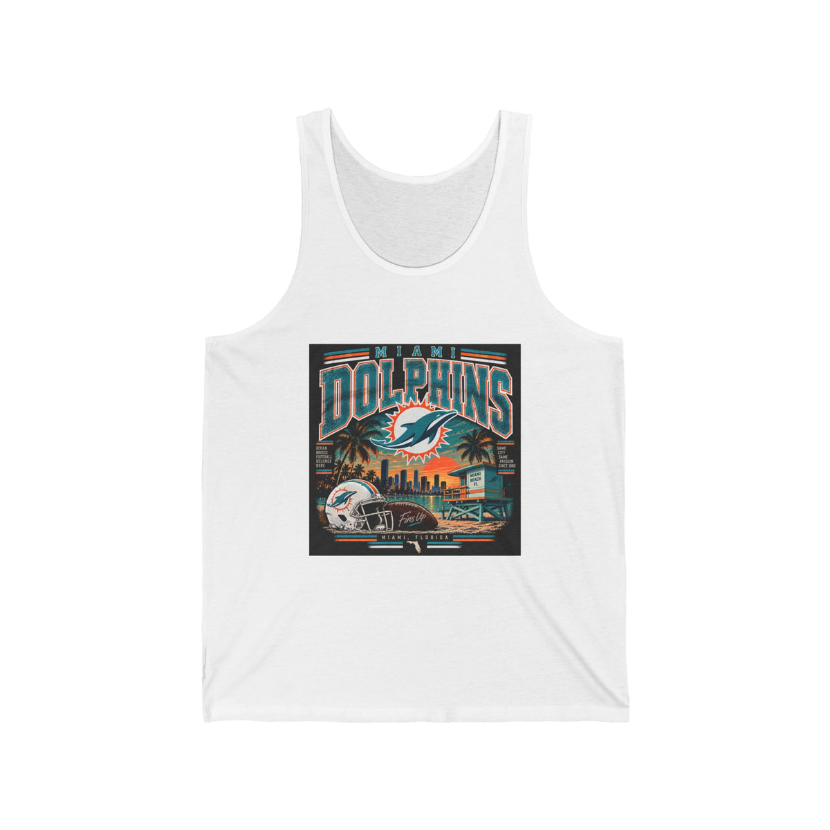 Miami Dolphins Paradise - Athletic Tank