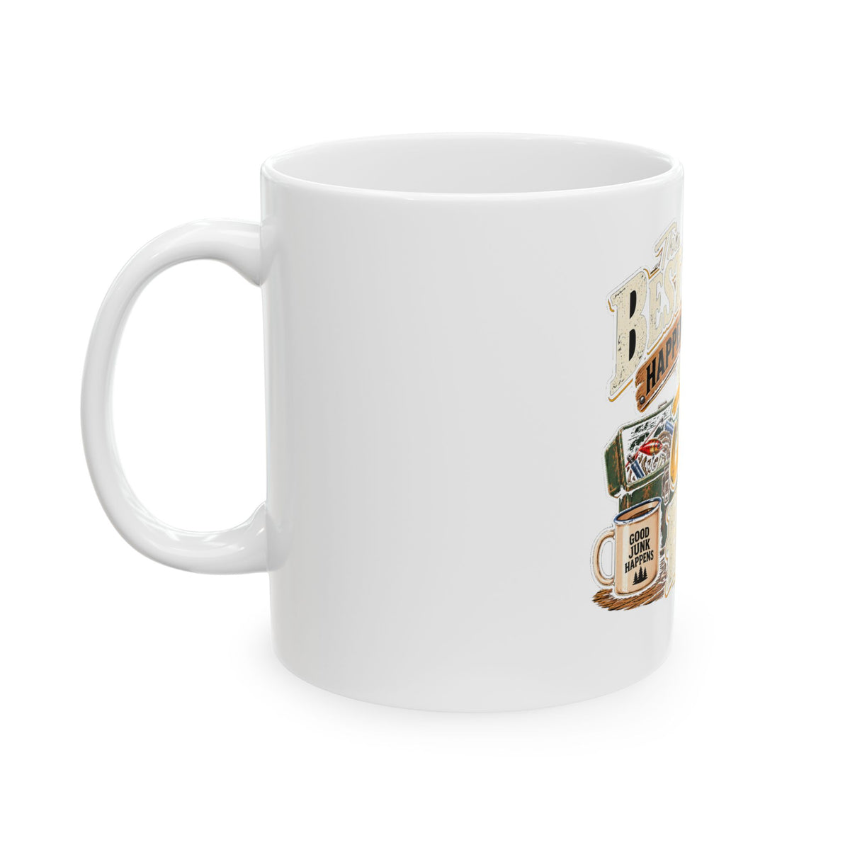 Best Things Happen in a Man's Hand - Ceramic Mug 11oz and 15oz