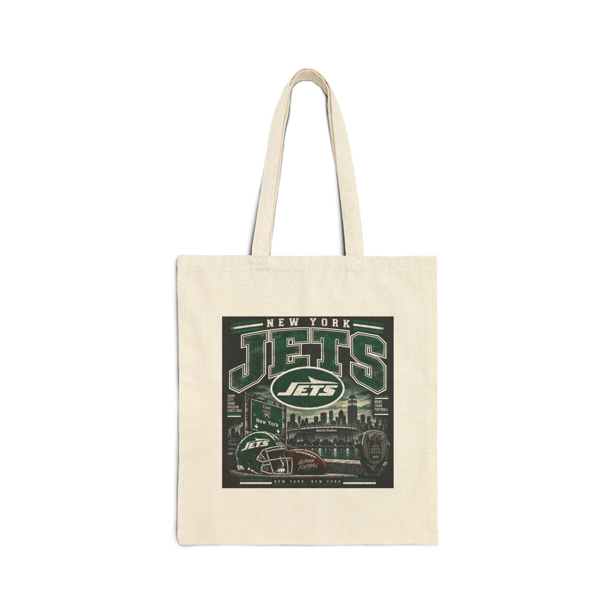 New York Jets Skyline - Canvas Tote