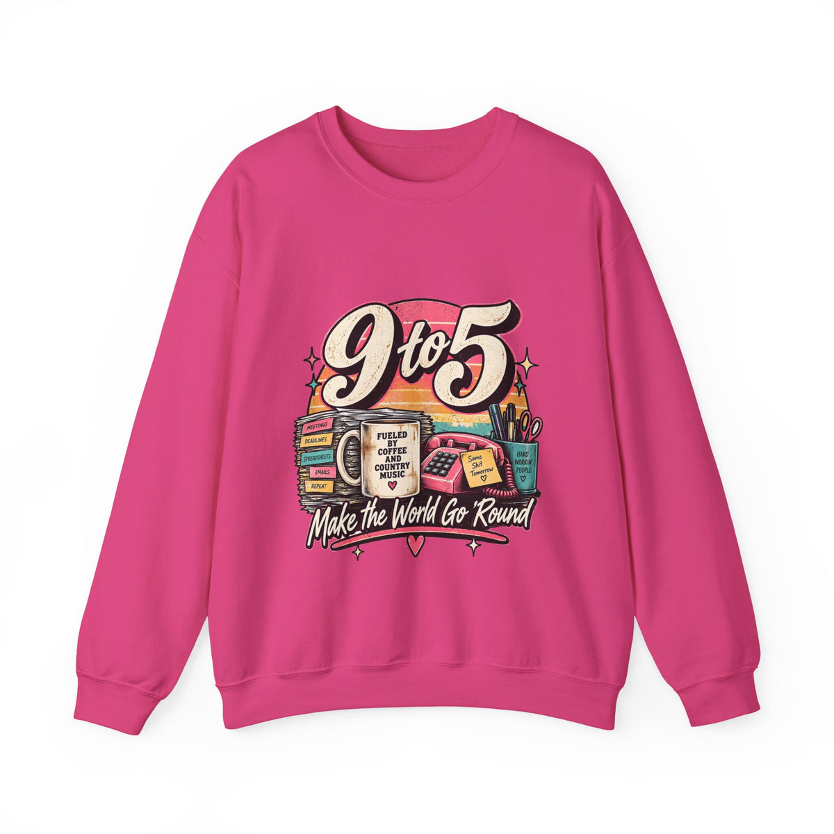9to5 Make the World Go Round - Crewneck Sweatshirt