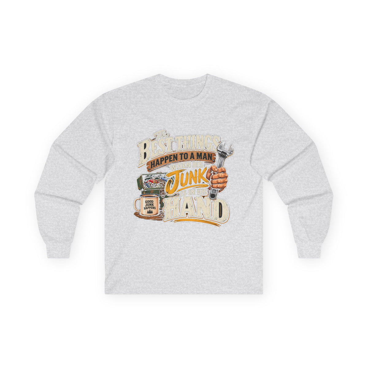 Best Things Happen in a Man's Hand - Unisex Ultra Cotton Long Sleeve Tee