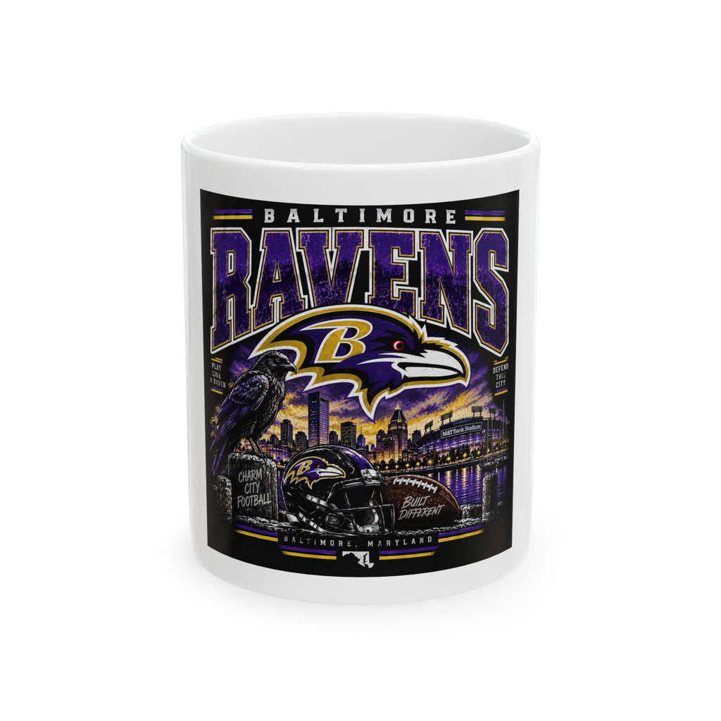 Baltimore Ravens Skyline Tee - Ceramic Mug 11oz and 15oz