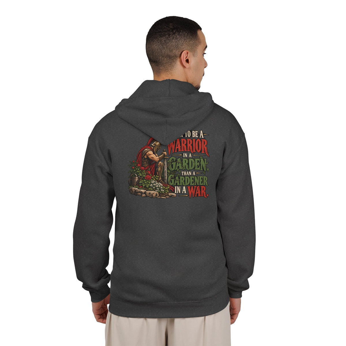 Warrior In A Garden - Full-Zip Hooded Sweatshirt