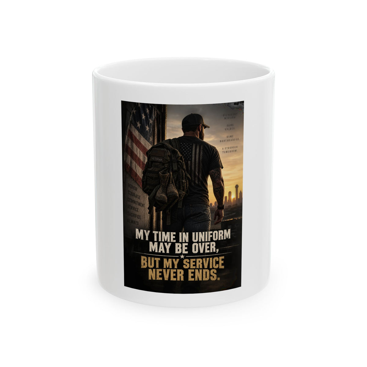 Service Never Ends - Ceramic Mug 11oz and 15oz