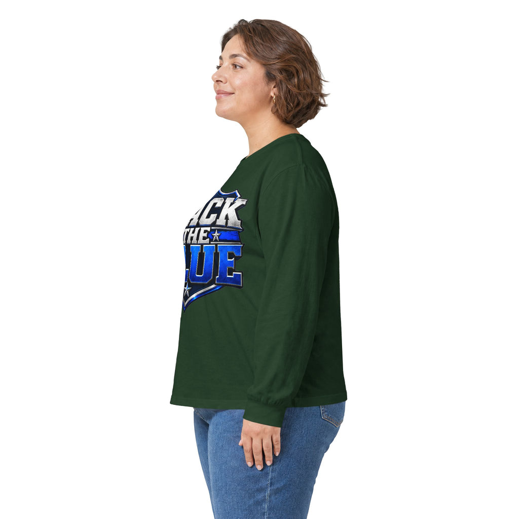 Back the Blue Shield - Unisex Ultra Cotton Long Sleeve Tee