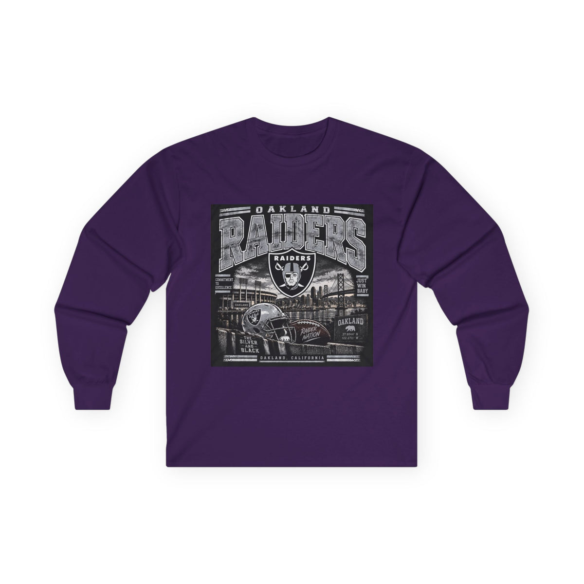 Oakland Raiders Black Heritage - Unisex Ultra Cotton Long Sleeve Tee