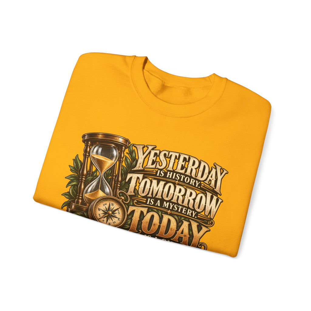 Yesterday Tomorrow Today - Transparent - Crewneck Sweatshirt