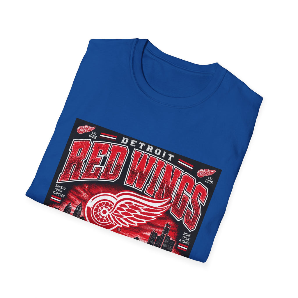 Detroit Red Wings Hockey Skyline - Classic Tee