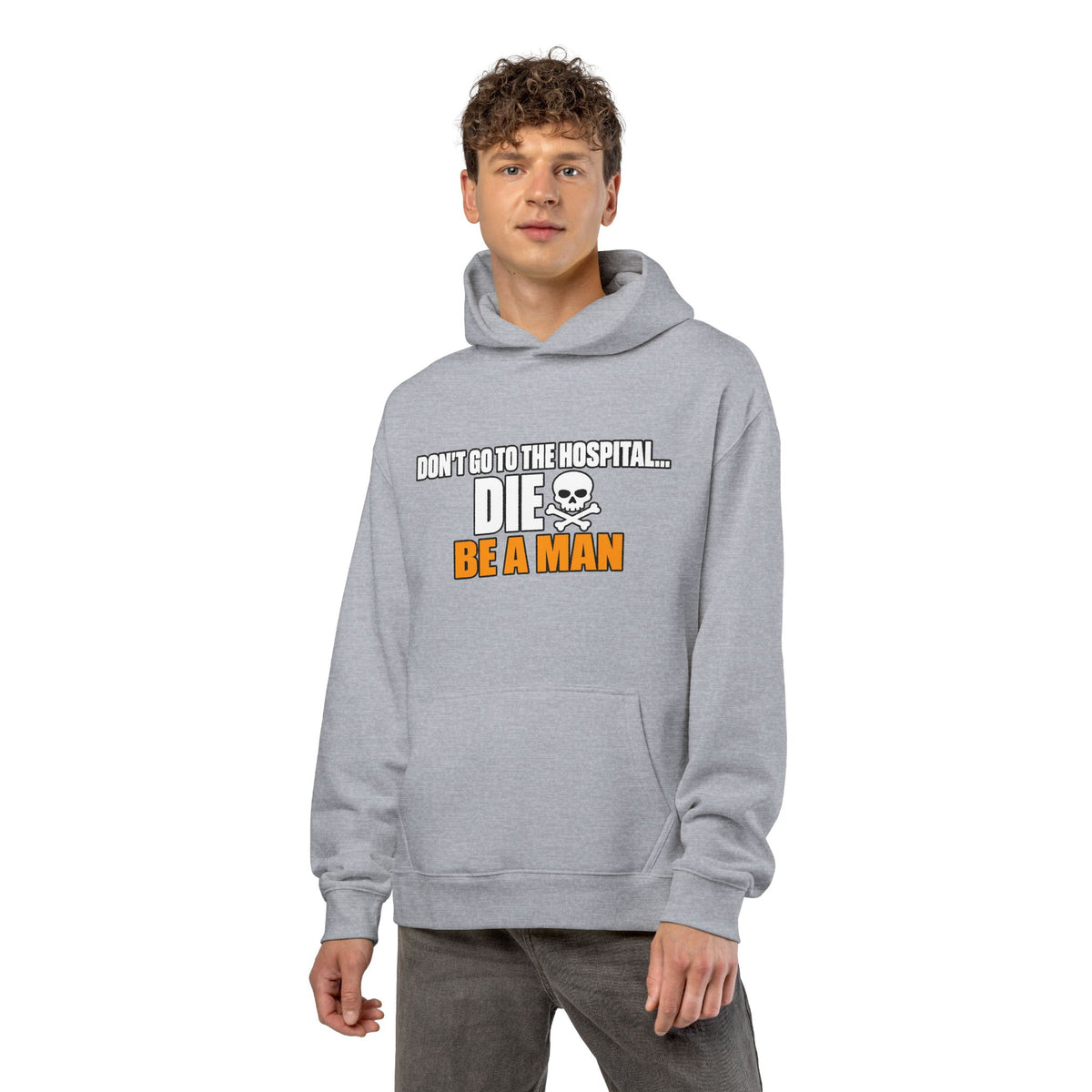 Dont Go to the Hospital - White Outlined - Hoodie