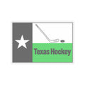 Texas Hockey Flag - Kiss-Cut Sticker