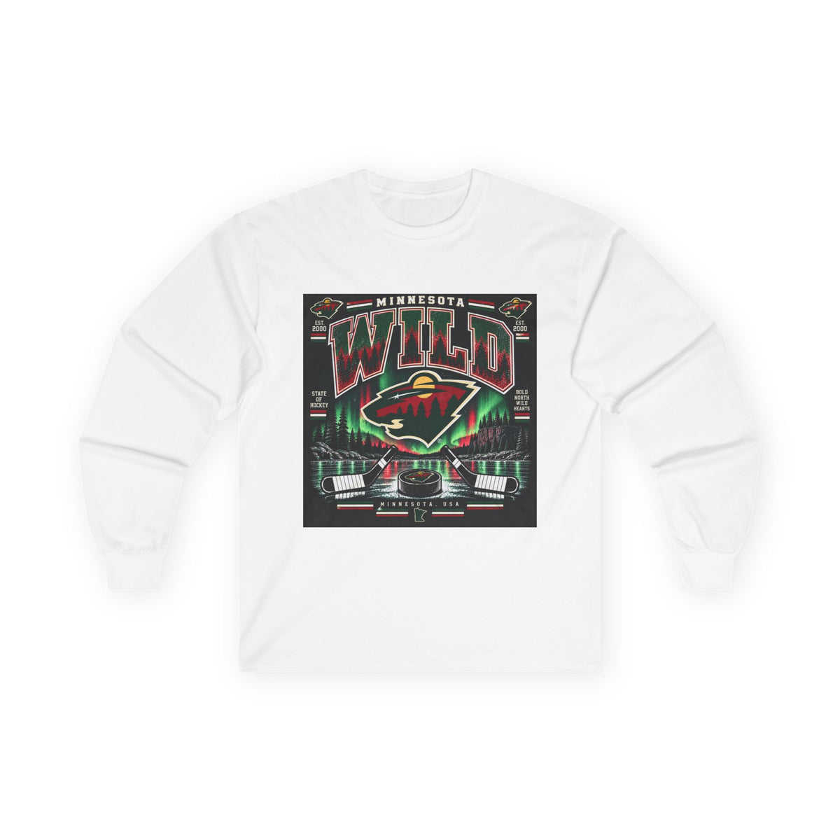 Wild North Hockey Tee - Unisex Ultra Cotton Long Sleeve Tee