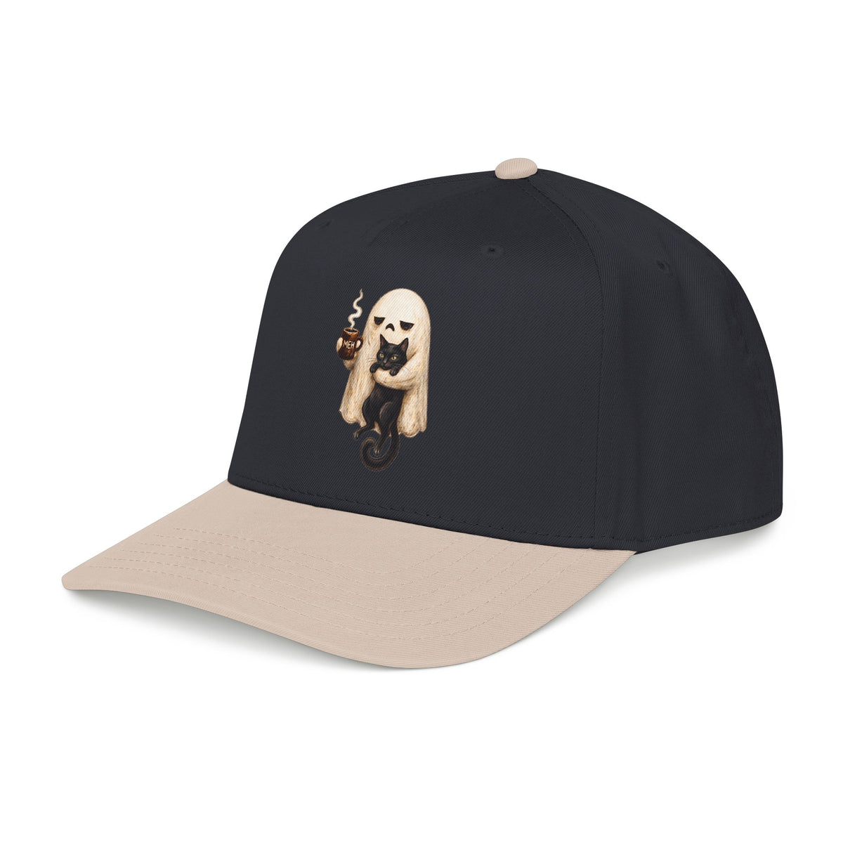 Meh Ghost and Black Cat - OTTO Baseball Hat
