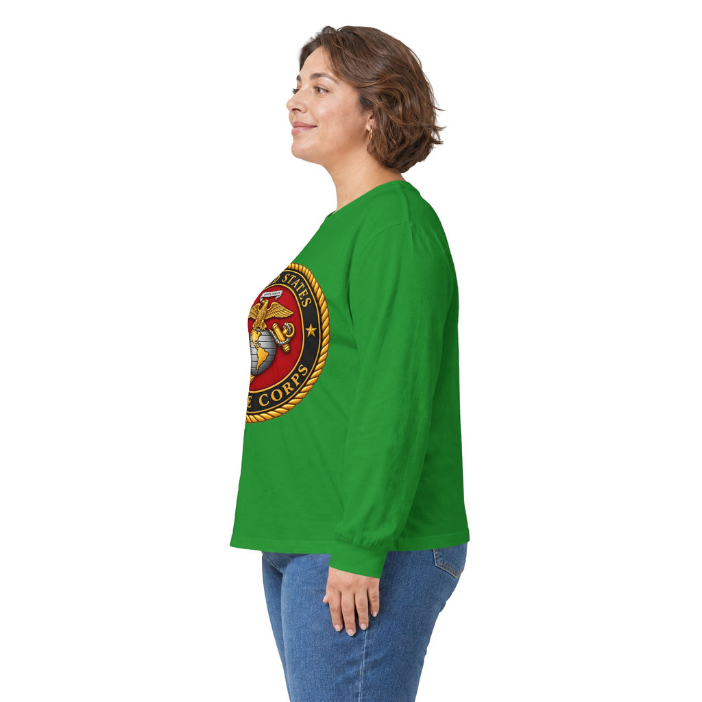 U.S. Marine Corps Emblem - Unisex Ultra Cotton Long Sleeve Tee