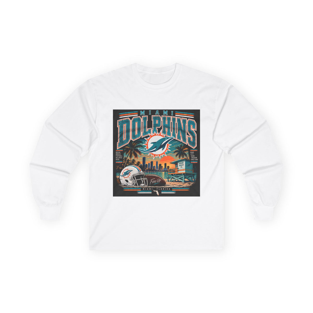 Miami Dolphins Paradise - Unisex Ultra Cotton Long Sleeve Tee