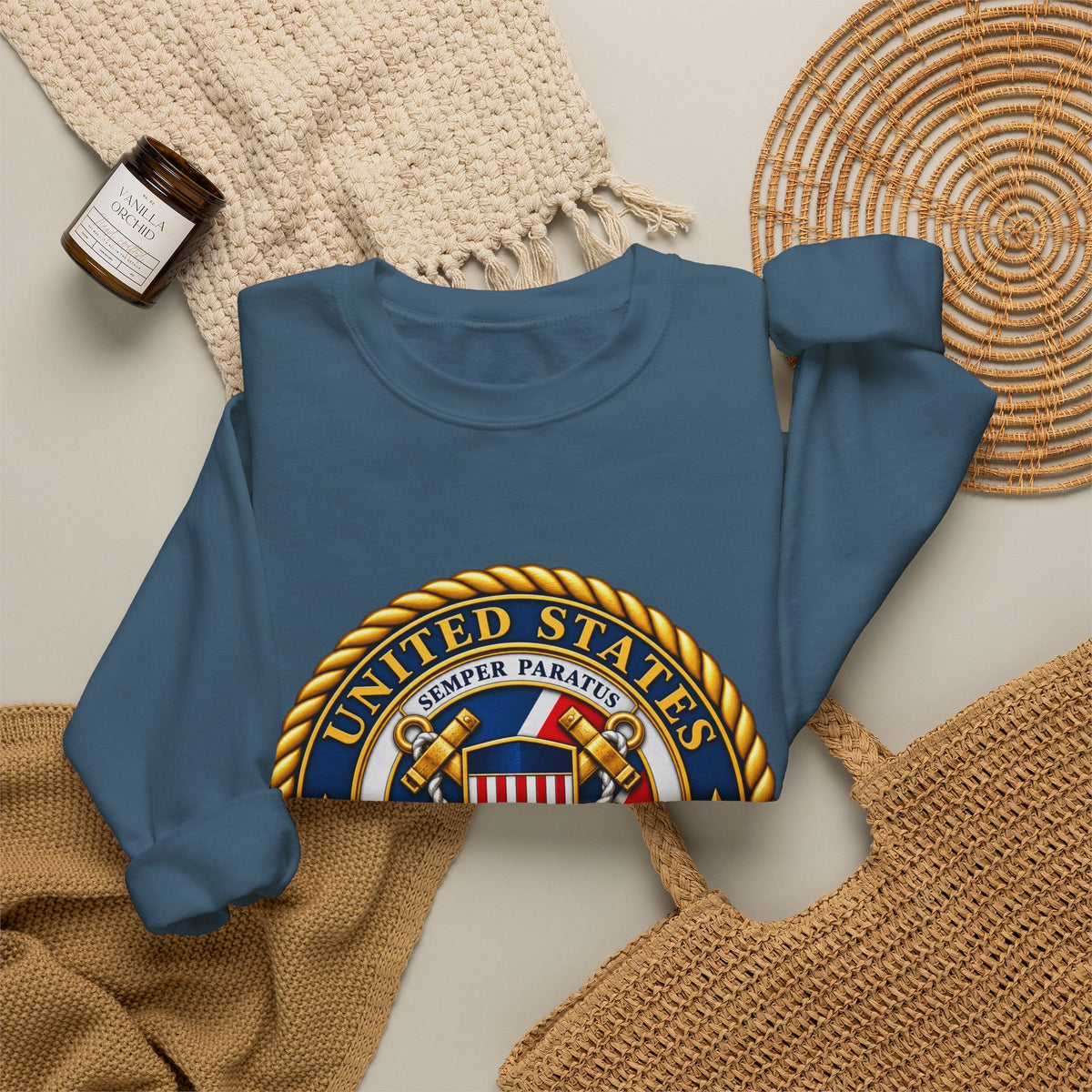 U.S. Coast Guard Emblem - Crewneck Sweatshirt