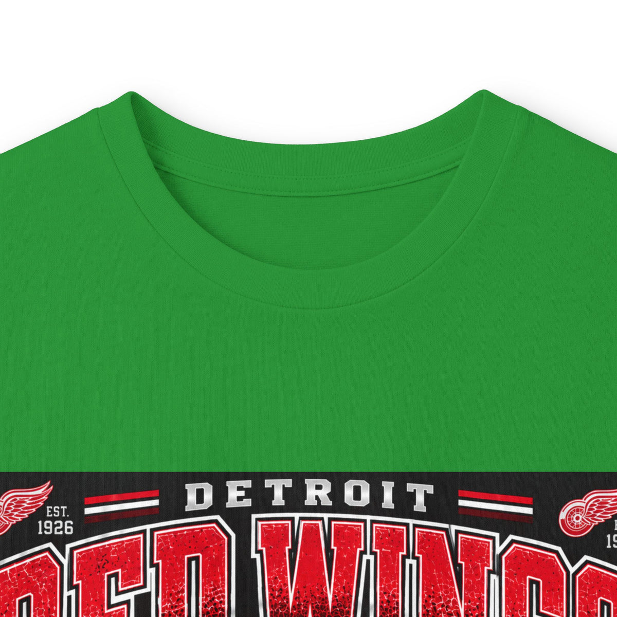 Detroit Red Wings Hockey Skyline - Unisex Ultra Cotton Long Sleeve Tee