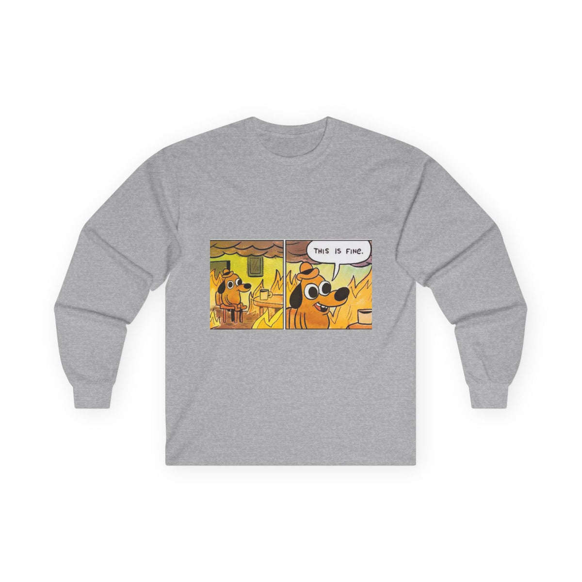 This Is Fine - Unisex Ultra Cotton Long Sleeve Tee