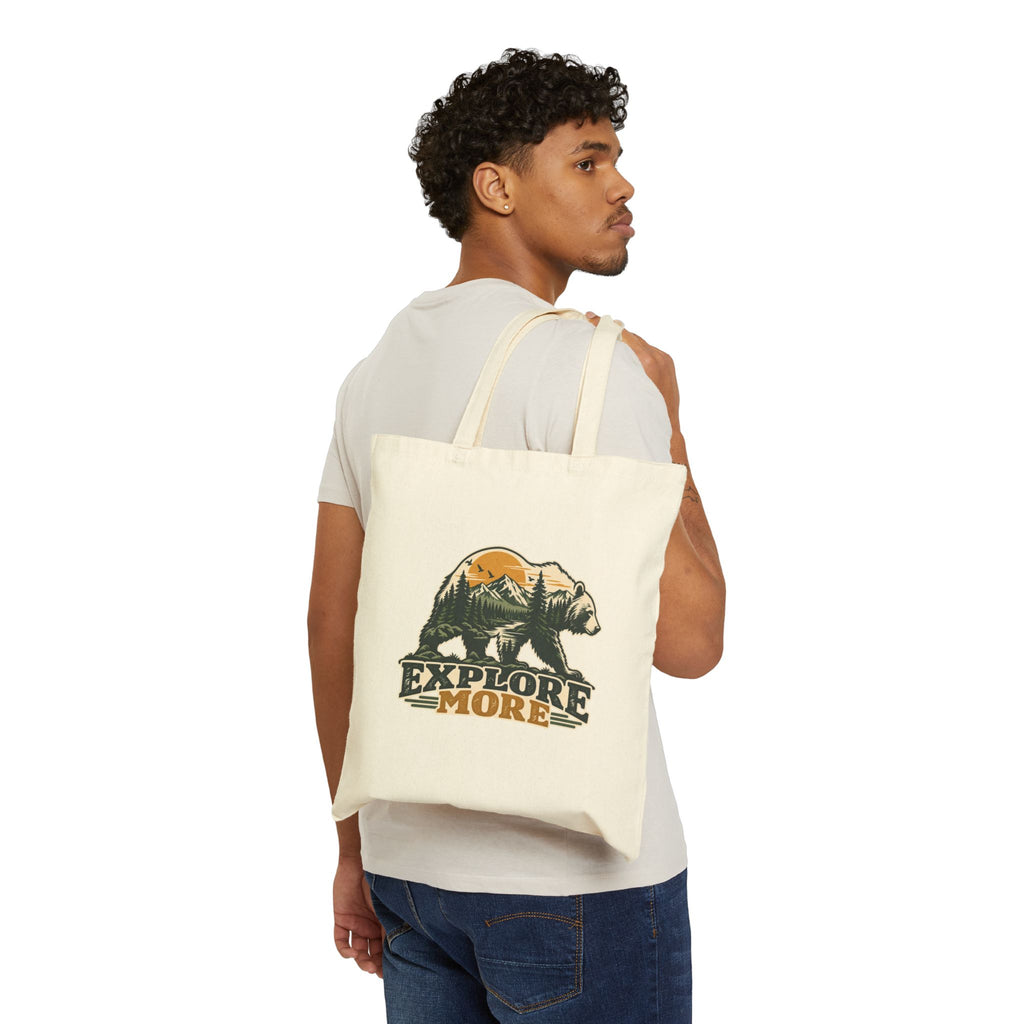 Explore More Bear - Canvas Tote