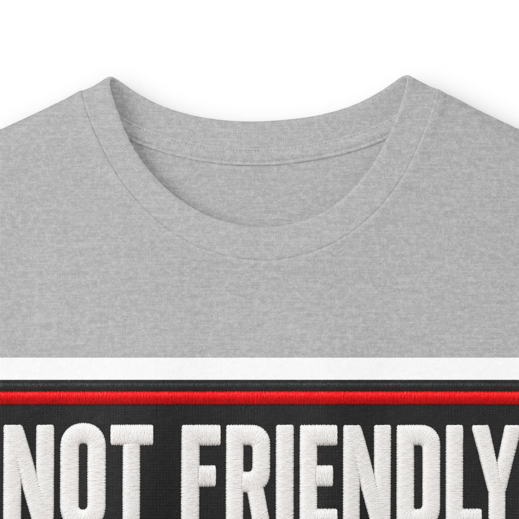 Not Friendly - Service Dog Patch - Unisex Ultra Cotton Long Sleeve Tee