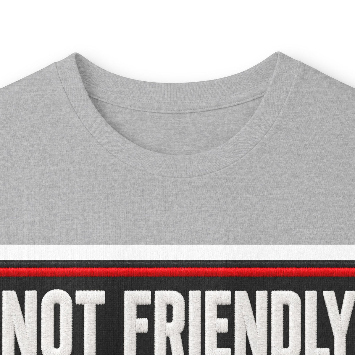 Not Friendly - Service Dog Patch - Unisex Ultra Cotton Long Sleeve Tee