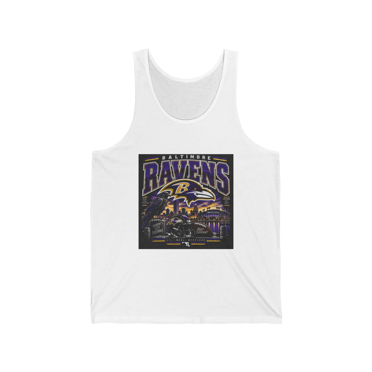 Baltimore Ravens Skyline Tee - Athletic Tank