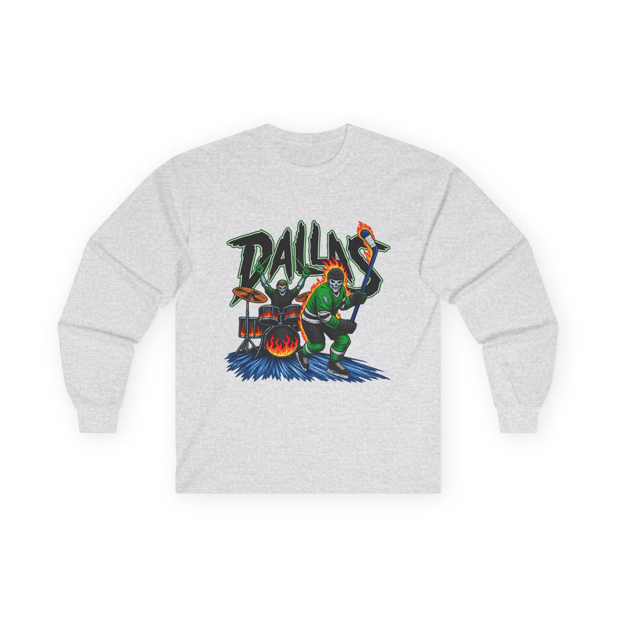Dallas Stars Skeleton - Unisex Ultra Cotton Long Sleeve Tee