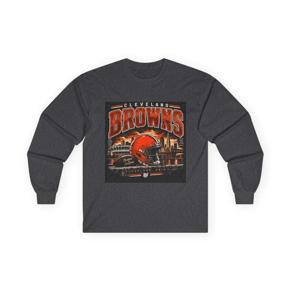 Cleveland Browns Skyline - Unisex Ultra Cotton Long Sleeve Tee
