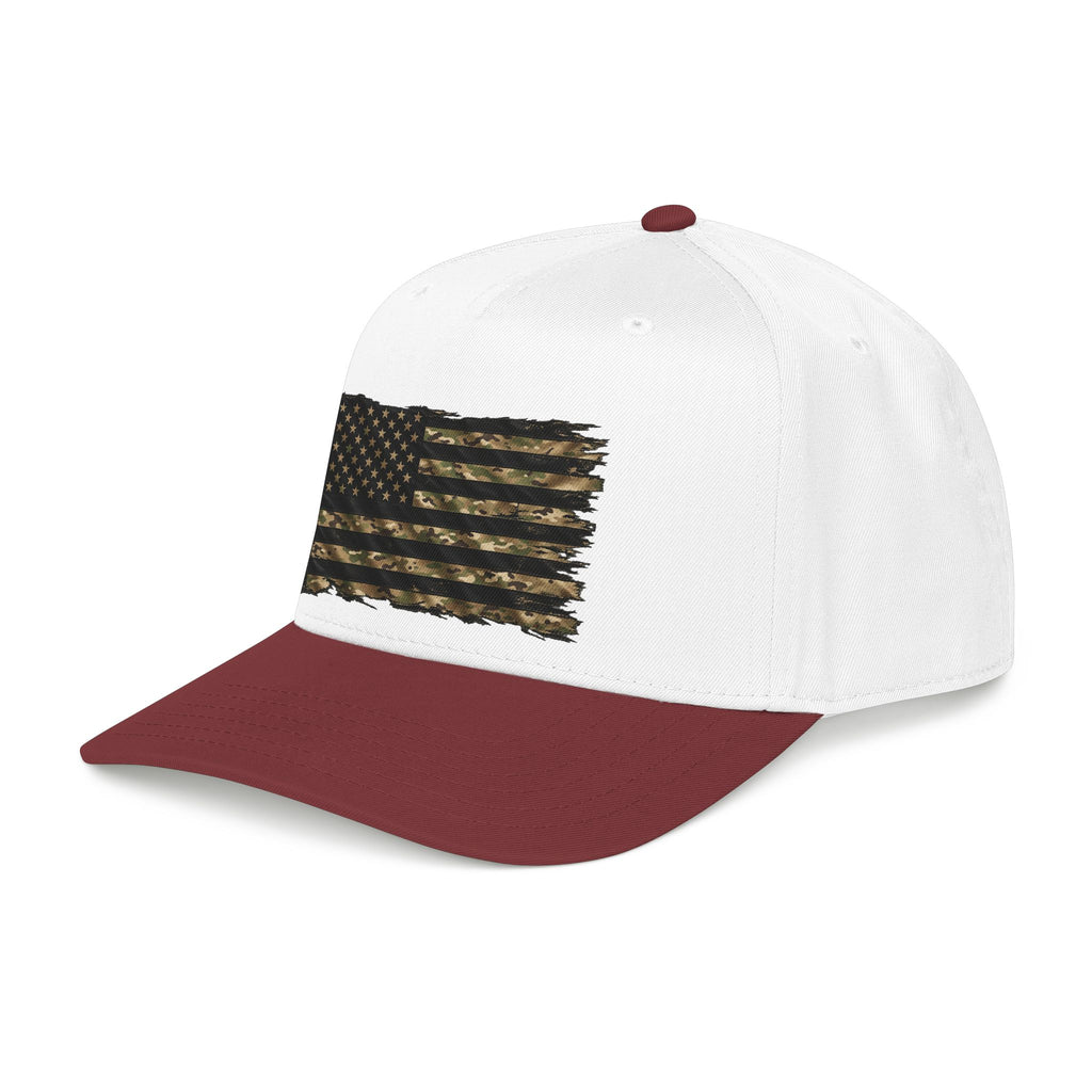 Black and Multicam American Flag - OTTO Baseball Hat