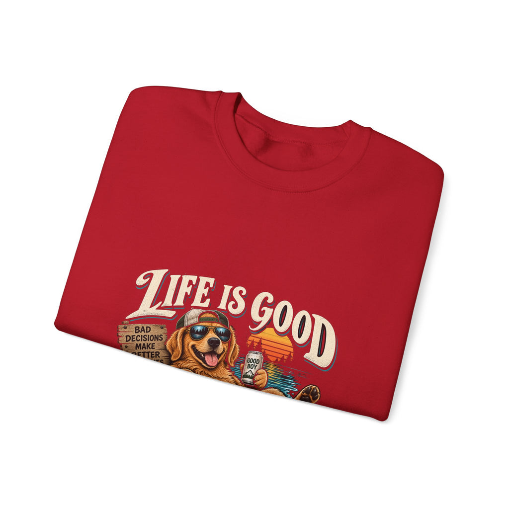 Life is Good Floatin' - Crewneck Sweatshirt